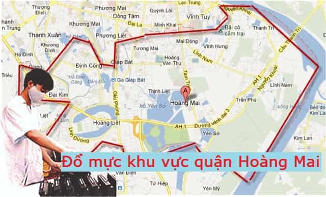 Đổ mực máy in quận Hoàng Mai